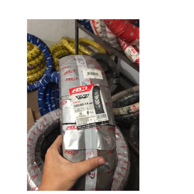 Ban luar fdr 100/80 14 genzi tubeless / GENZI PRO