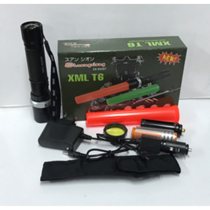 Promo XML T6 senter police Swat lampu led T6 SX 8008T Diskon
