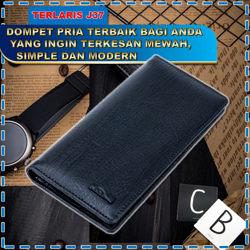 JFR DOMPET PRIA PANJANG KULIT PU ASLI ORIGINAL LIPAT MURAH IMPORT KEREN DISTRO BRANDEDTERBARU ORI