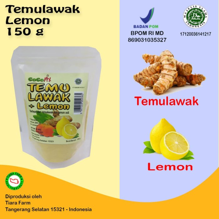 

201nhgg Temulawak + Lemon 150 G ( Gogomix Tiara Farm ) Ds201Fs