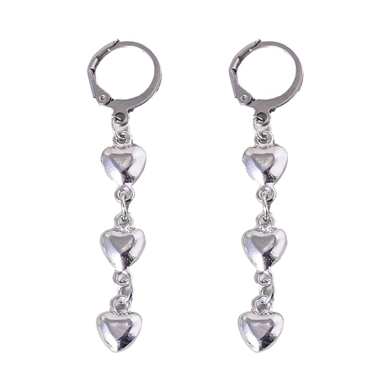 Anting Hoop Handmade Bentuk Hati Gaya Elegan Untuk Wanita