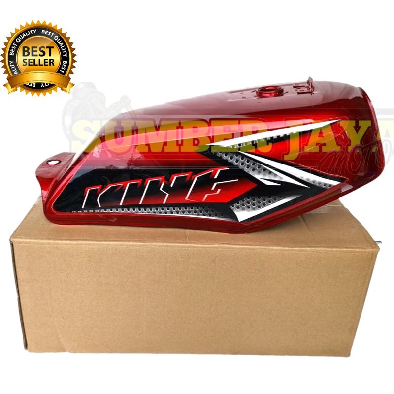 TANGKI MERAH MARON RX KING SET STRIPING 2008 MERAH