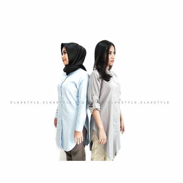KEMEJA PANJANG POLOS HIJAB NON HIJAB