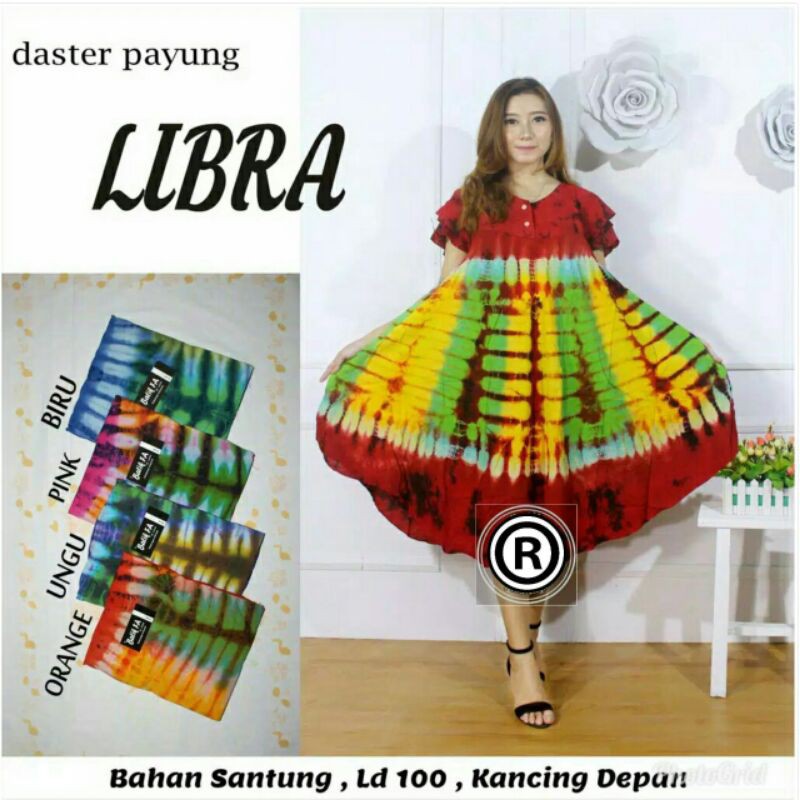 Daster payung libra-daster kancing depan-daster busui-bumil-daster murah