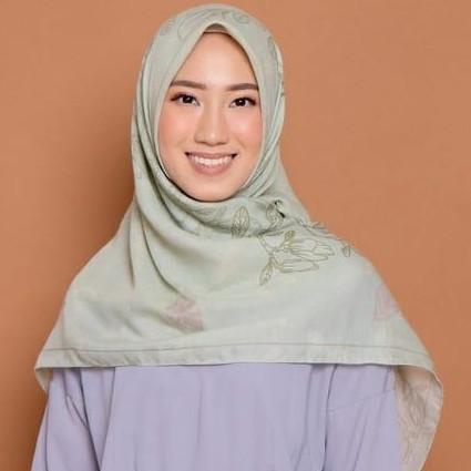 ZM Zaskia Mecca - Aceh Mocca Scarf Kerudung Segi Empat Water Splash