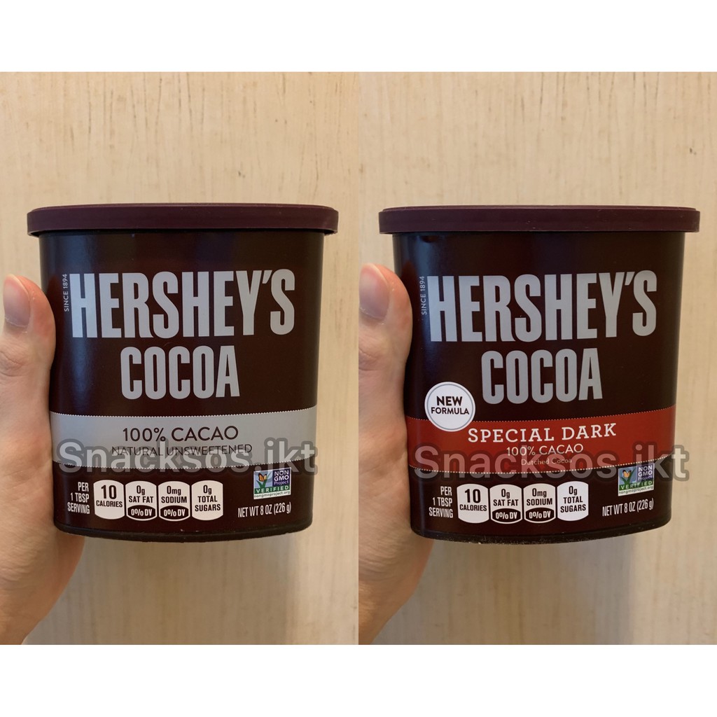 

HERSHEY'S NATURAL UNSWEETENED COCOA / HERSHEY SPECIAL DARK COCOA