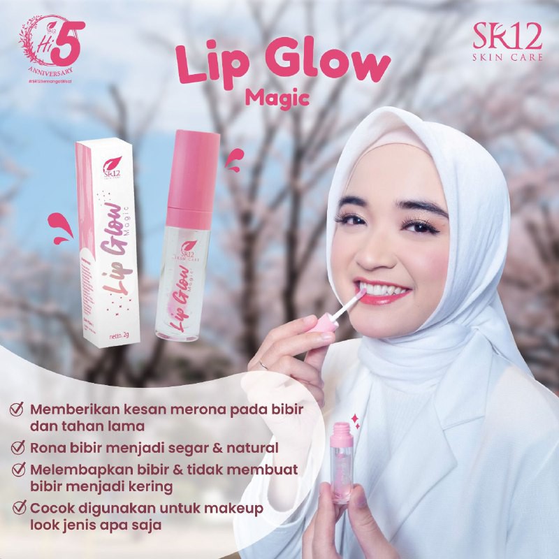 LIP GLOW SR12 LIP GLOW MAGIC SR12 LIP GLOSS SERUM BIBIR BPOM PEMERAH BIBIR ORIGINAL