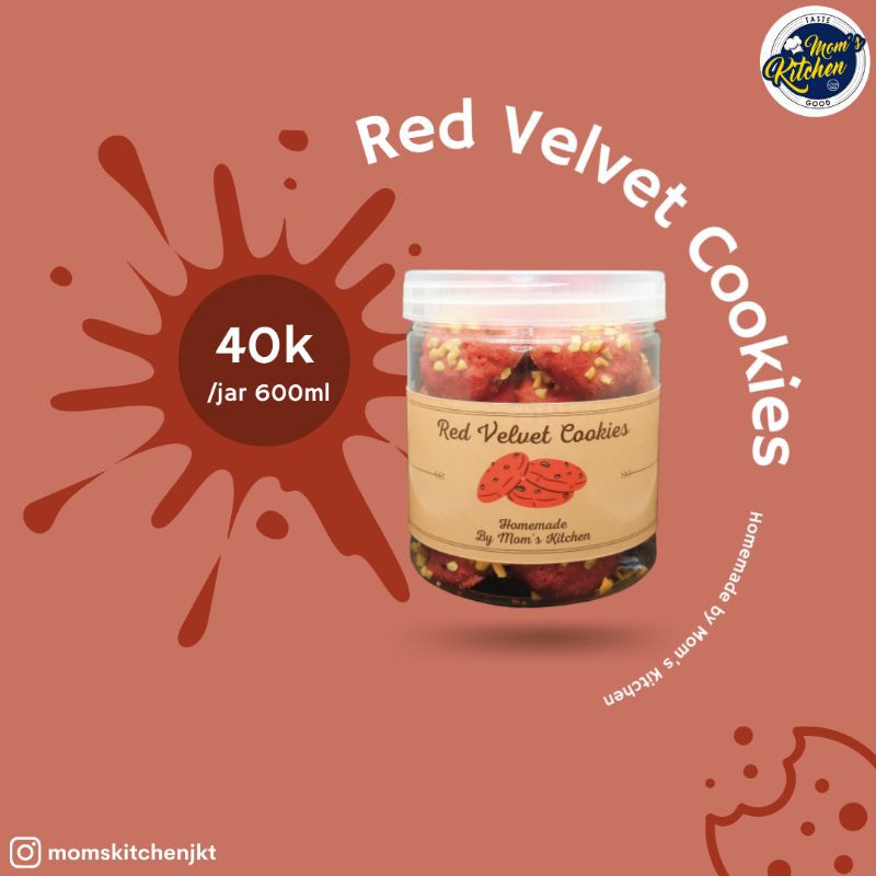 

Kue Kering Homemade - Red Velvet Cookies - Cookies In Jar