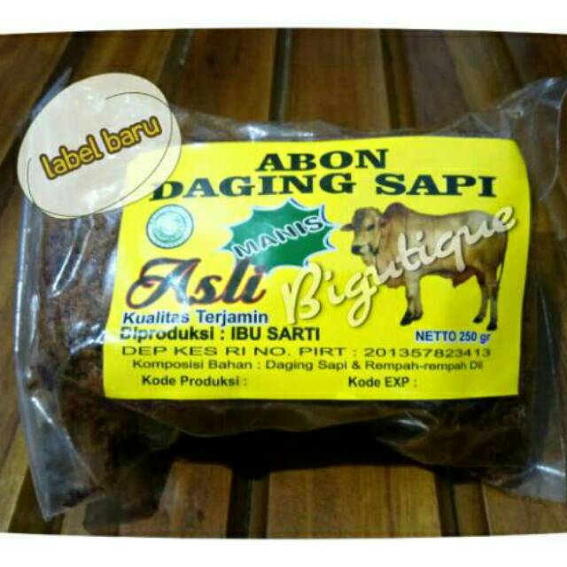 

Abon Daging Sapi Asli Khas Surabaya 250gr