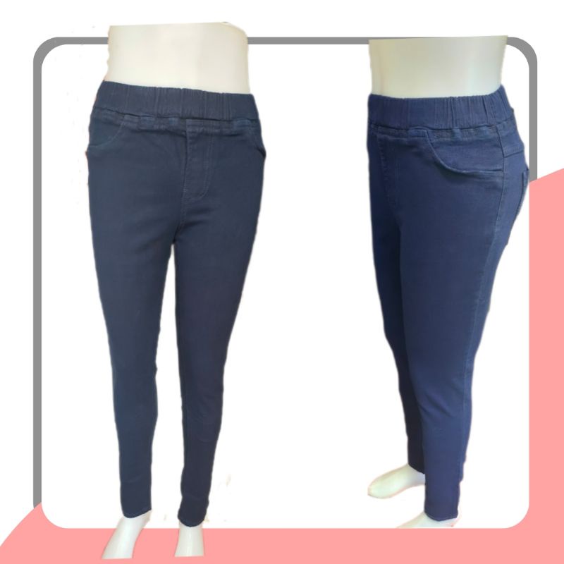 CELANA JEANS WANITA PREMIUM IMPOR PINGGANG KARET / jegging jeans panjang legging jeans panjang wanita terbaru terkini jins jean Jegging Jeans / Jegging / Jeans Skinny / Celana Jeans Wanita /