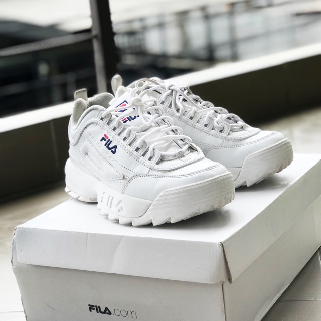 Preloved Original Fila Disruptor 2 full white unisex
