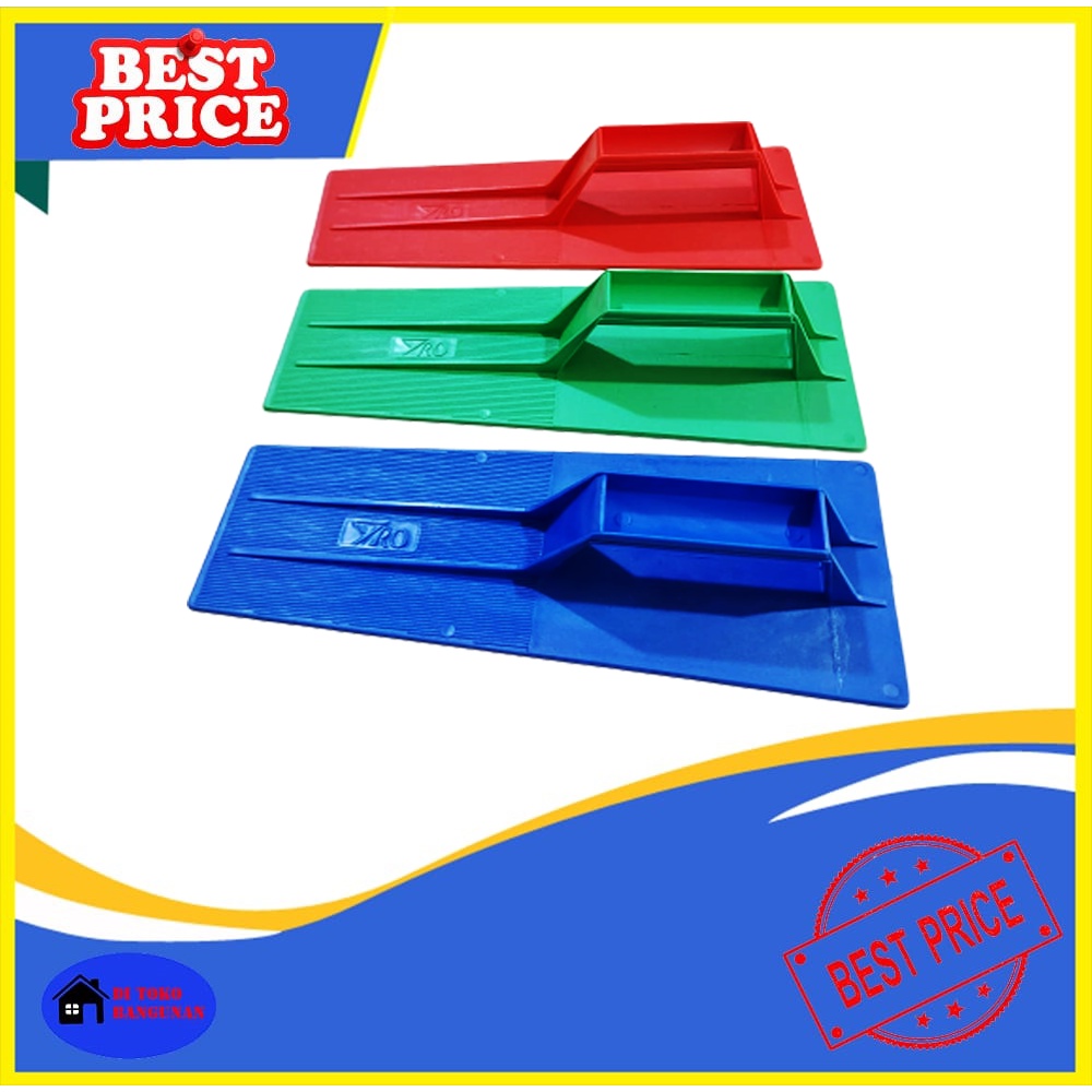 Roskam PVC Tebal Warna Sendok Semen Plastik Loskam Trowel Plester