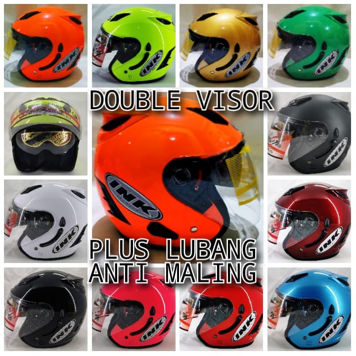 HELM INK CENTRO DOUBLE VISOR CENTRO KEREN MURAH ANTI MALING