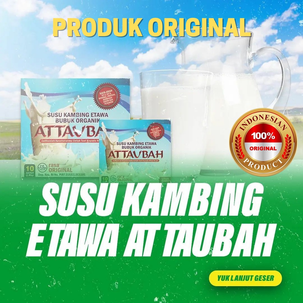 

Susu Kambing Etawa Attaubah Asli Original - Menjaga Kesehatan Tubuh dan Tulang - Mengobati Masalah Pernafasan Asma TBC Infeksi Paru Paru