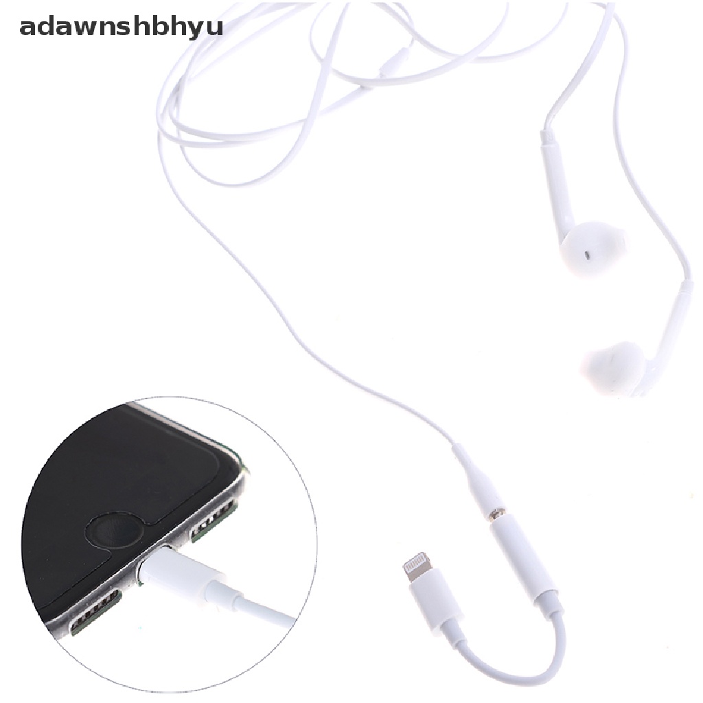 Adawnshbhyu Kabel Konektor Adapter Headphone Earphone Jack Audio Converter Untuk iPhone