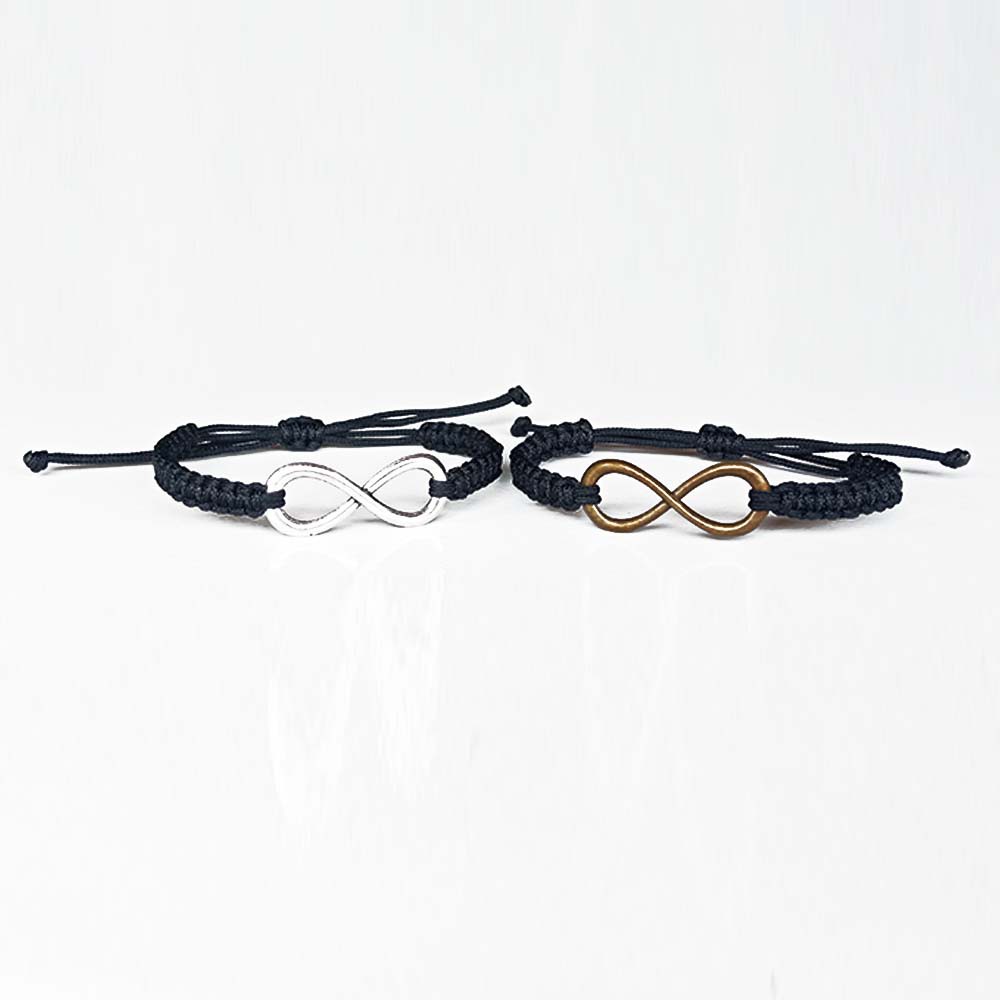 Gelang Couple Infinity Besar Tali Prusik Ikat