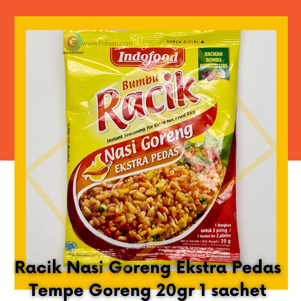 

Bumbu Racik Nasi Goreng Ekstra Pedas Indofood 1 Sachet pcs Saset