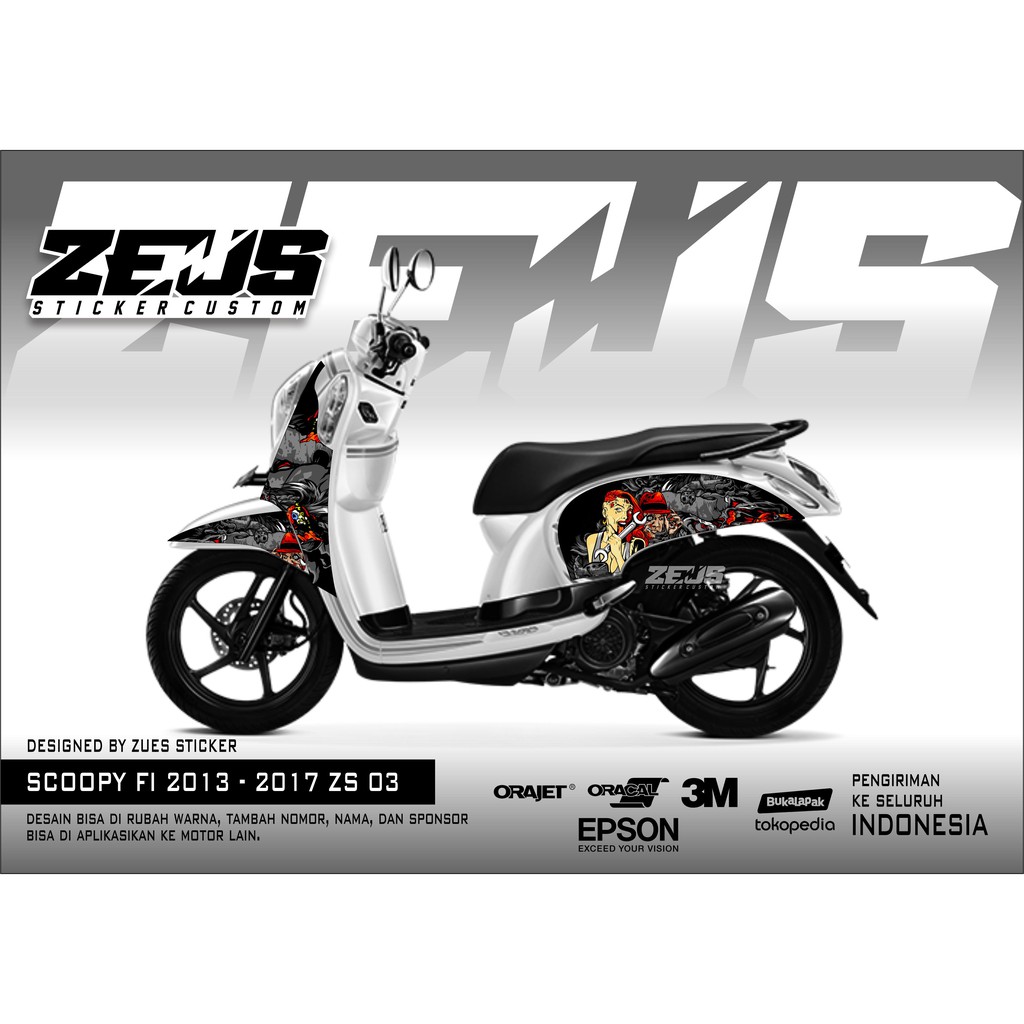 20+ Inspirasi Stiker Motor Scoopy 2016 - Aneka Stiker Keren