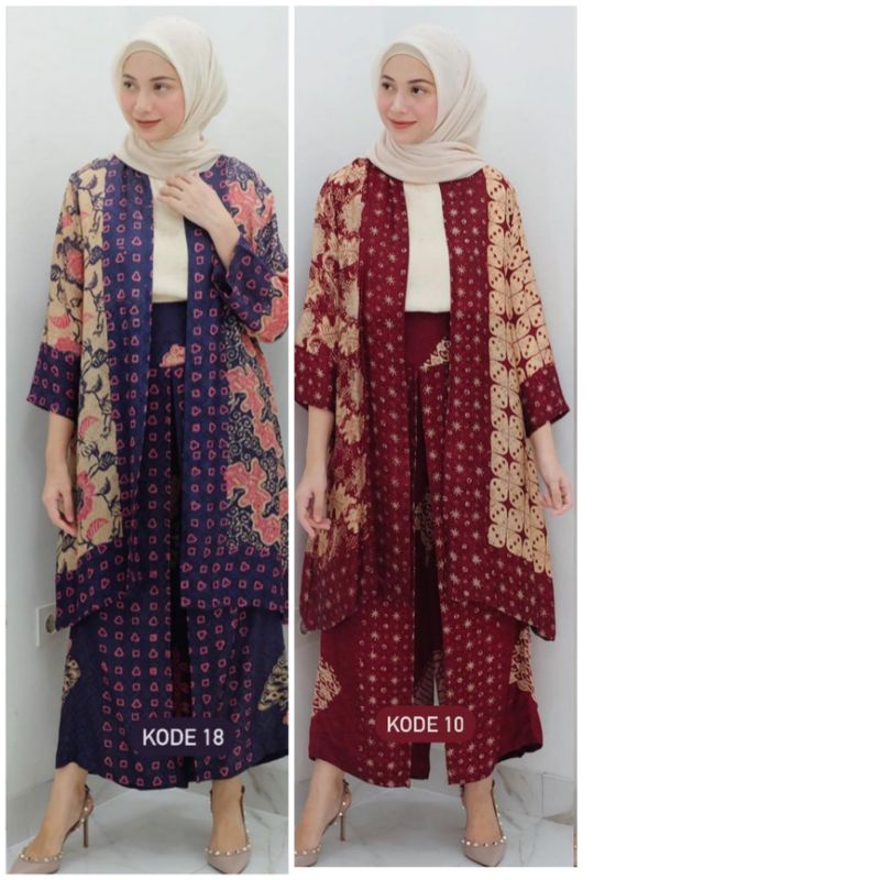 Celana Kulot Set Arumi Outer Batik STL SARAH THE LABEL