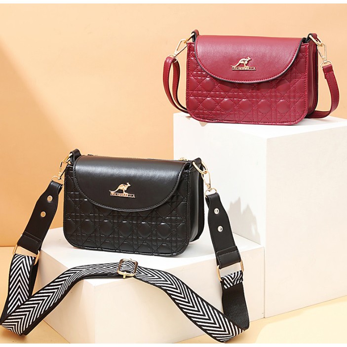 BJ81720 - BLACK/BROWN/KHAKI/RED - TAS SLEMPANG JINJING TOTEBAG HANDBAG TAS WANITA FASHION IMPORT MODIS ELEGAN TERMURAH TERLARIS TERBARU BAGSTORE JAKARTA TAS BATAM GT1720