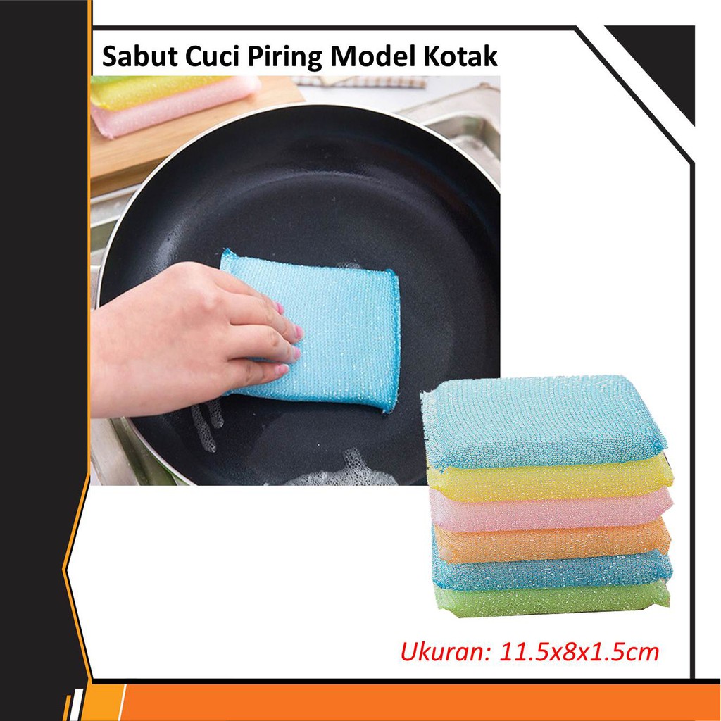 Sabut Cuci Piring Model Kotak / Clean Pad Color