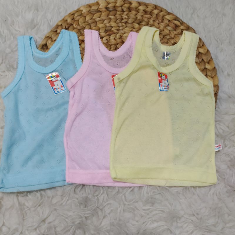 singlet anak/kaos dalam baby dan anak 3 bln - 7 tahun harga 6pcs