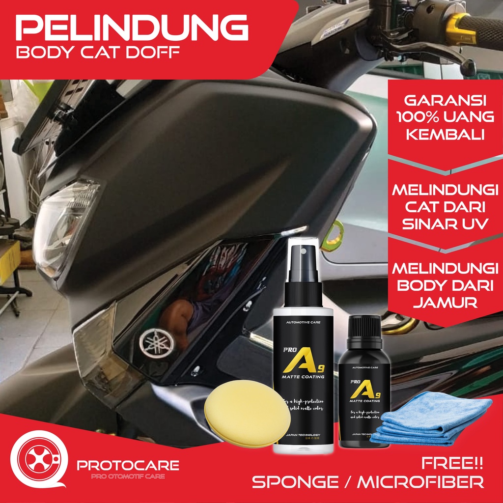 Pelindung Pengkilap Pengkilat Perawatan Coating Body Bodi Mobil Motor Cat Doff Matte Black Hitam Per