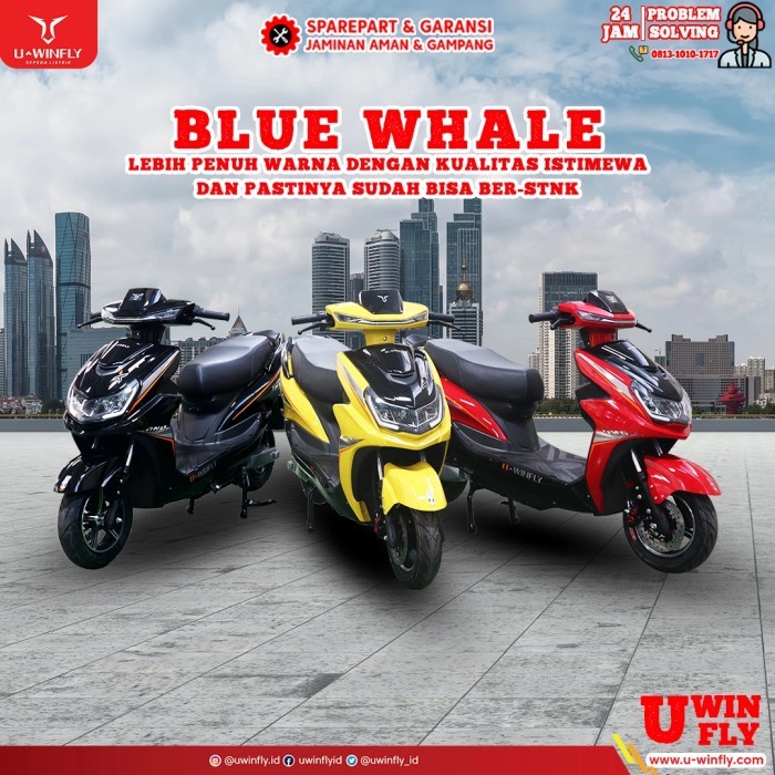 Sepeda Motor Listrik Uwinfly Bluewhale