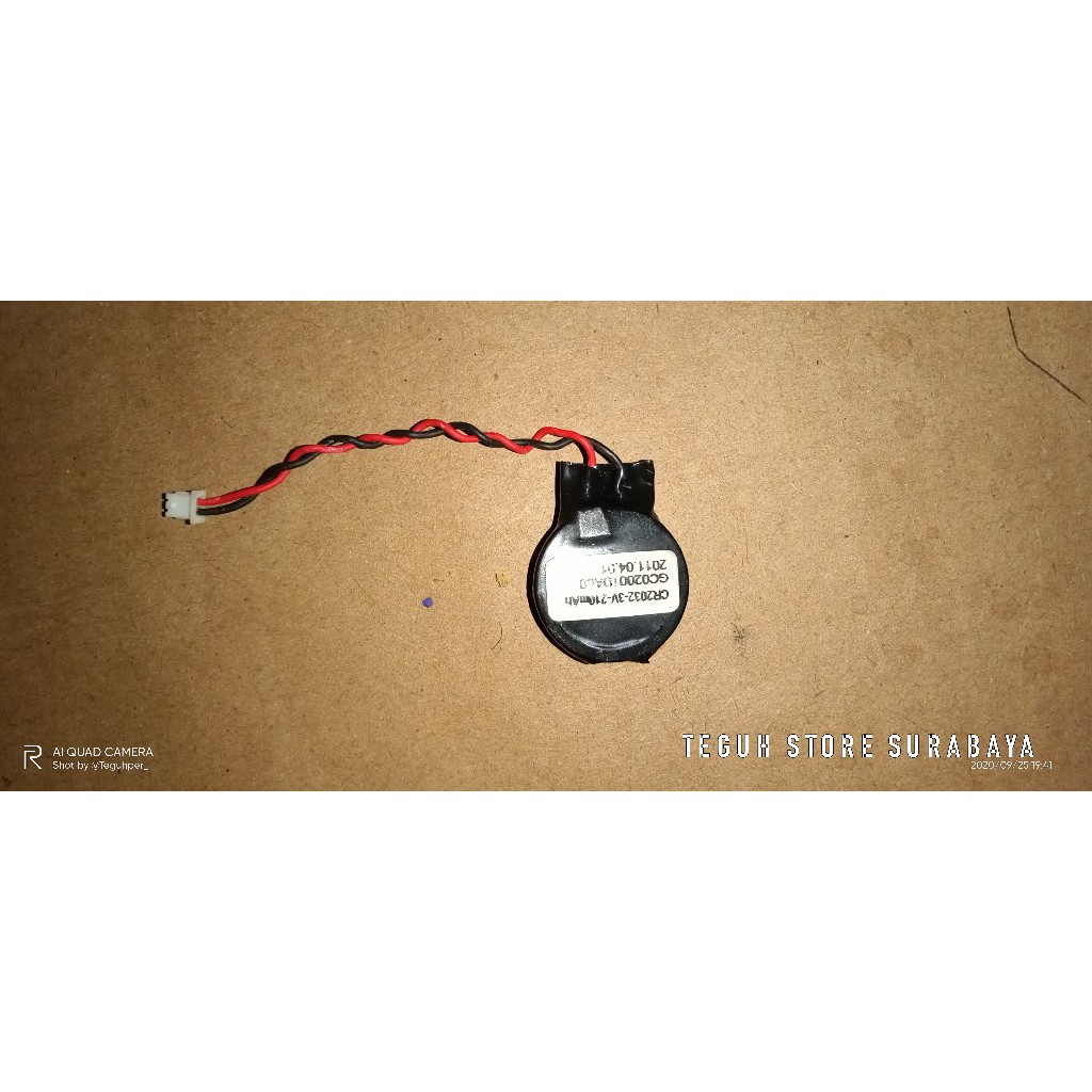Baterai BIOS CMOS Laptop berkabel