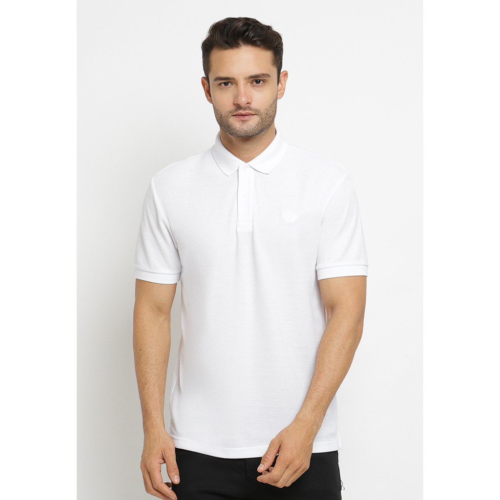Men Fashion Poshboy Polo Shirt Kaos Polo basic lengan pendek polos bahan katun original Poshboy