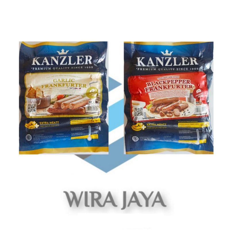 

KANZLER SOSIS FRANKFURTER BLACKPEPPER GARLIC FRANKFURTER 300 gr