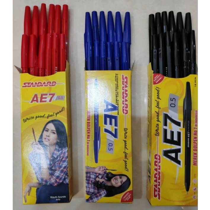 

Pena/pulpen merek standar (12 pcs)