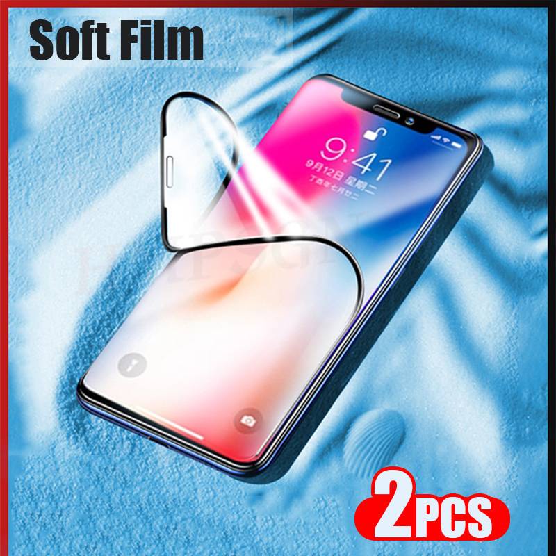 2PCS New Soft Ceramic Protective Film Screen Protector for Xiaomi Mi 10 / 10pro / 11 / 11 pro / 11 ultra / redmi note 9 4G / note 9 5g / note 9 pro / note 8 / note 8 pro No Glass