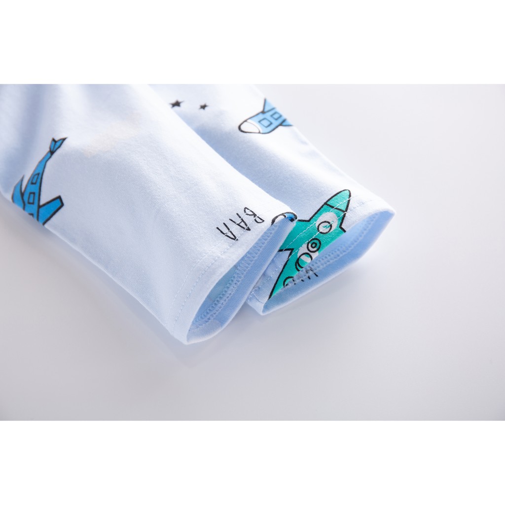 Setelan Baju Tidur Anak Laki-laki Bahan katun lengan panjang Piyama Anak Cewek sleepwear import-6