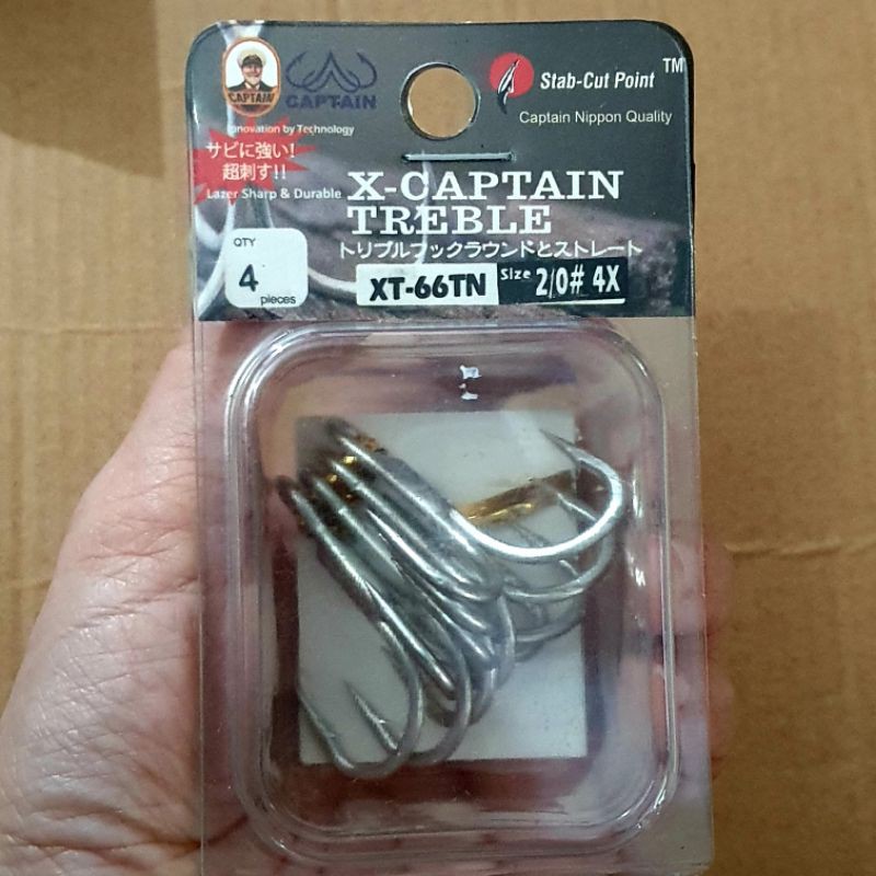 TREBLE HOOK CAPTAIN XT 66 TN  no. 02/ PANCING CABANG 3