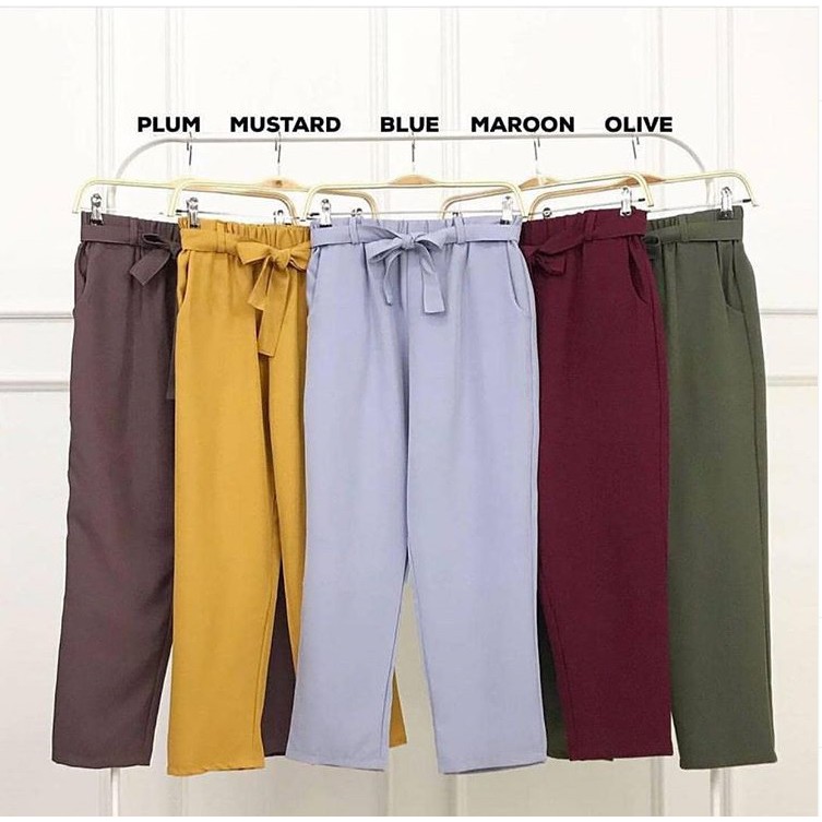 MILEA PANTS/BAGGYPANTS/CELANA WANITA POLOS/CELANA BAGGY MILEA