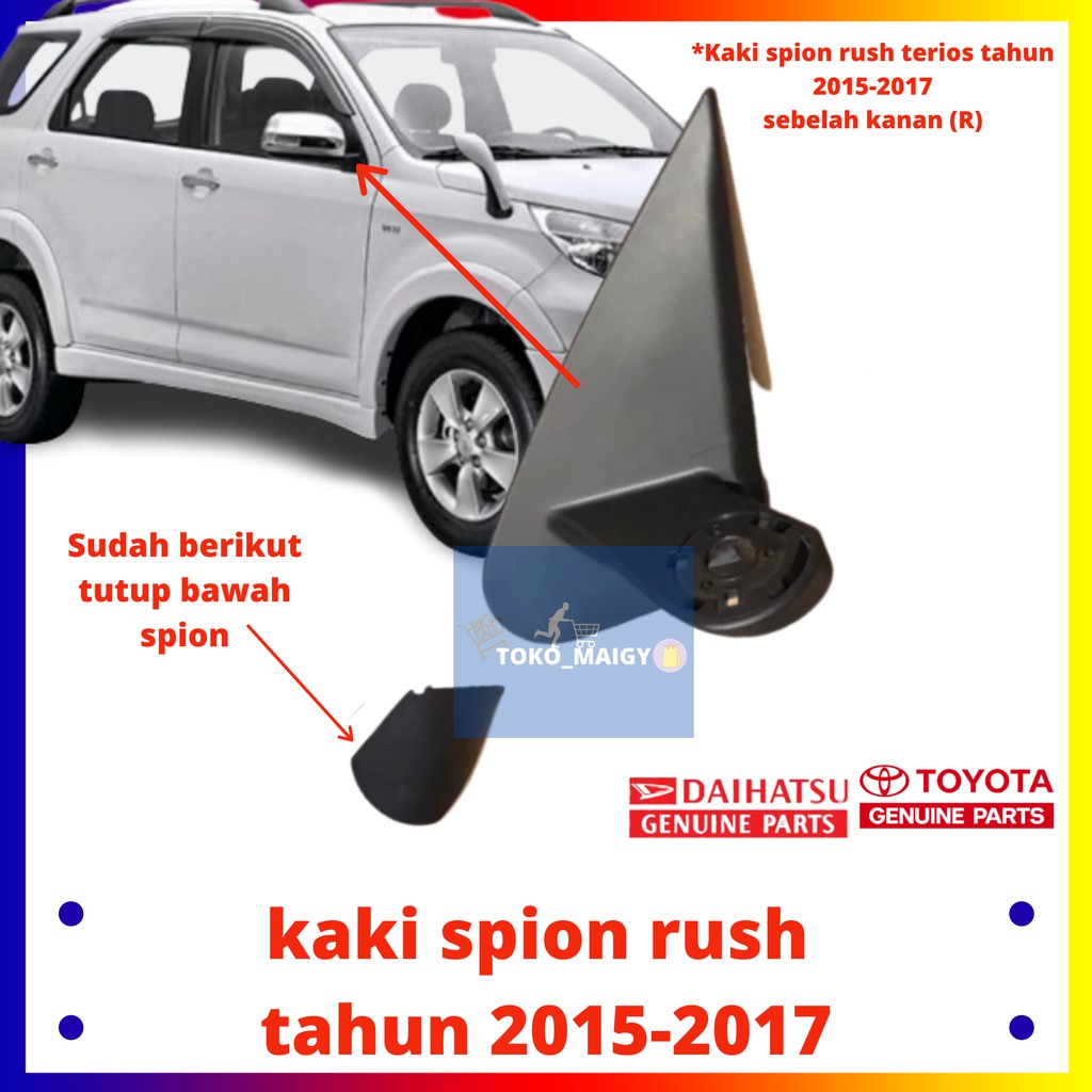 KAKI SPION RUSH TERIOS 2015-2017//TANGKAI SPION RUSHKANANI/DUDUKAN SPION RUSH TERIOS 2015-2017 kanan