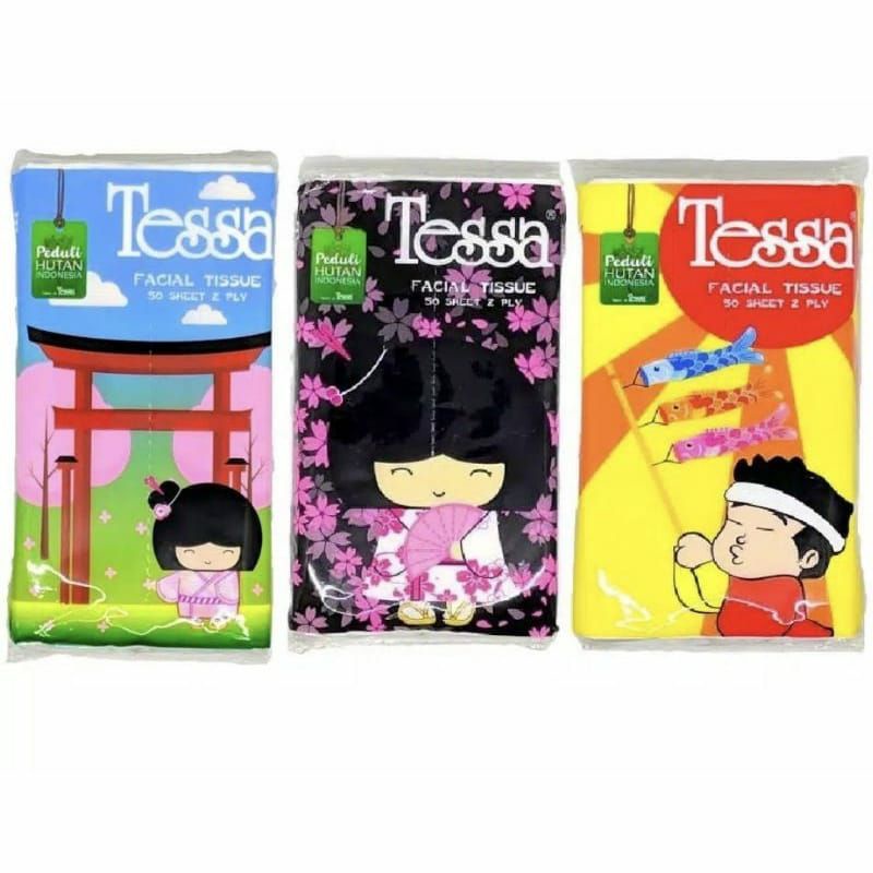 Tessa Facial Tissue Travel Pack 50's