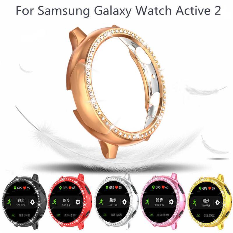 Casing Bumper Case Samsung Galaxy active 2 40mm 44mm Hias Berlian Imitasi Berkilau Tahan Lama