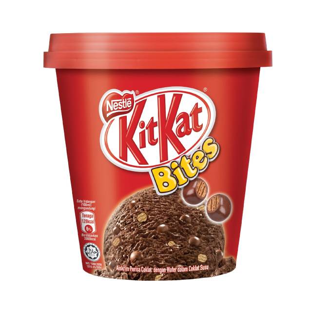 Ice cream coklat kitkat/ es krim cokelat kekinian/ enak viral 750ml