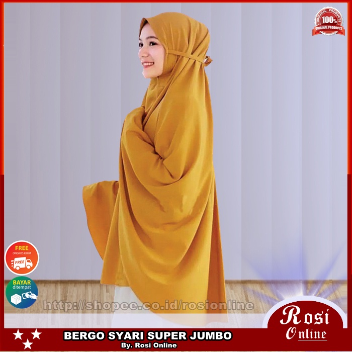 BERGO MARYAM JUMBO TALI INSTANT KHIMAR PREMIUM