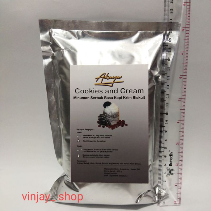 

Cookies and Cream 500 gram minuman bubuk