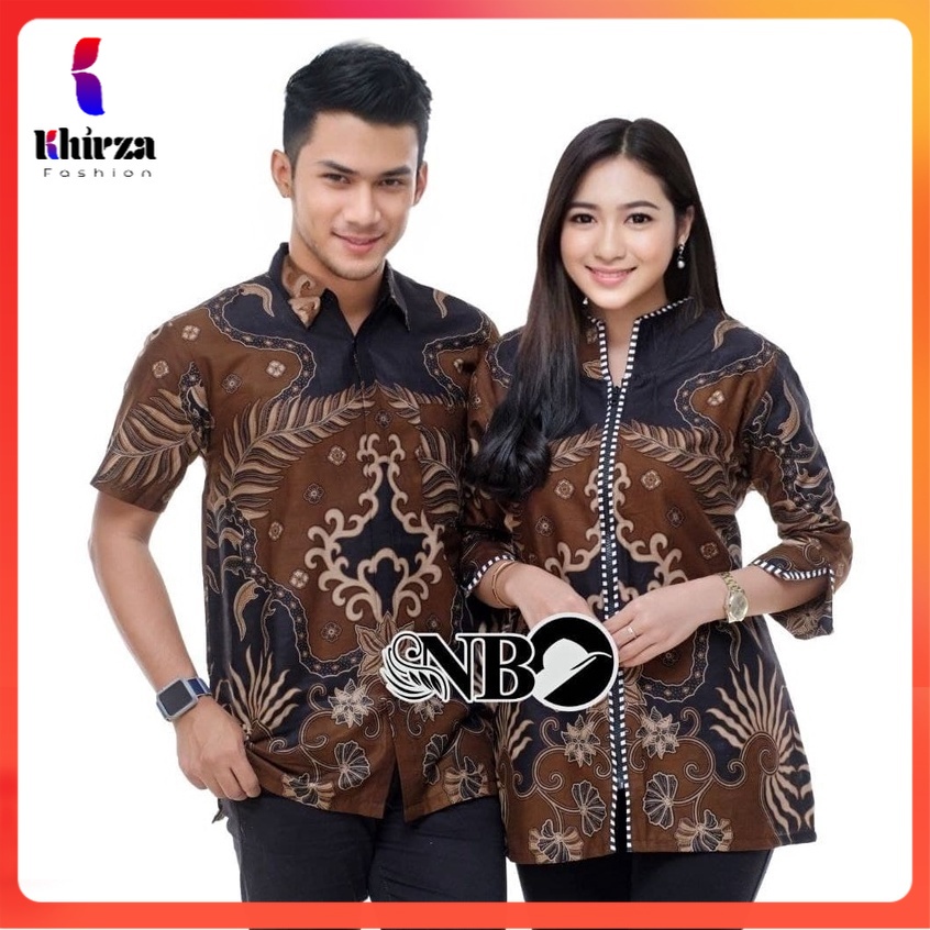 [11.11] COUPLE BATIK NEW HEM BLUS BLOUSE TRENDING INTERNATIONAL COUPLE SERAGAM TERLARIS