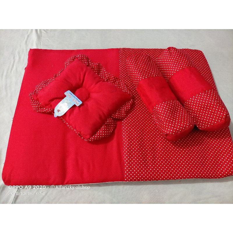 SET Matras bayi bantal peyang