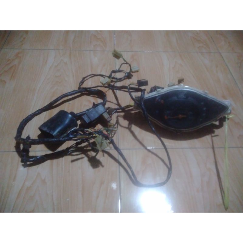 kabel body +kabel aki + spedometer Supra fit new second orsinil