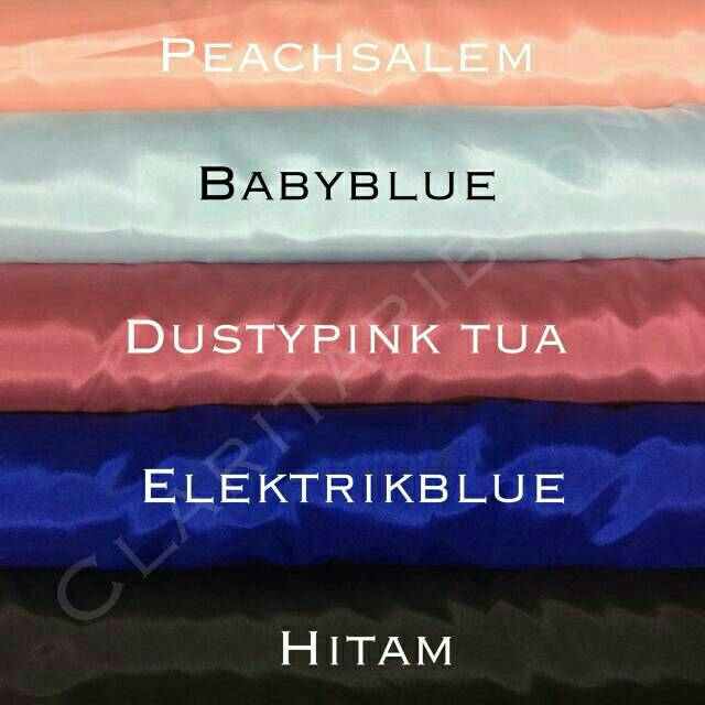 Kain Satin furing lebar150cm x permeter