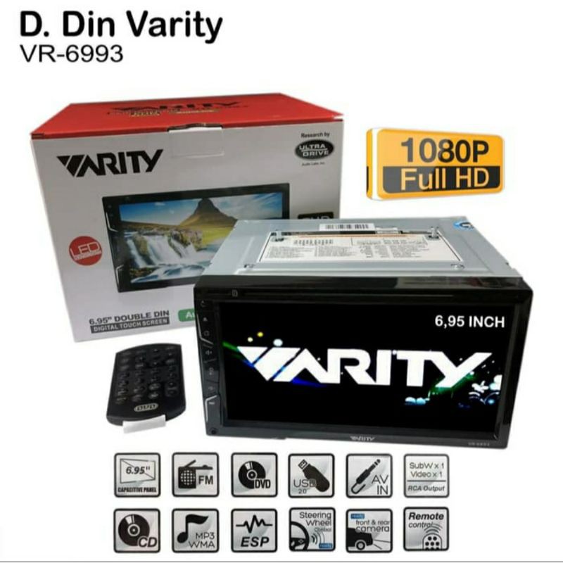 head unit double din varity VR-6993 autolink universal