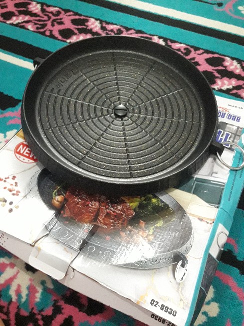 Bbq Round Grill / Bulgogi Pan Panggangan Bulat / Alat Panggang Barbeque 4518/8930