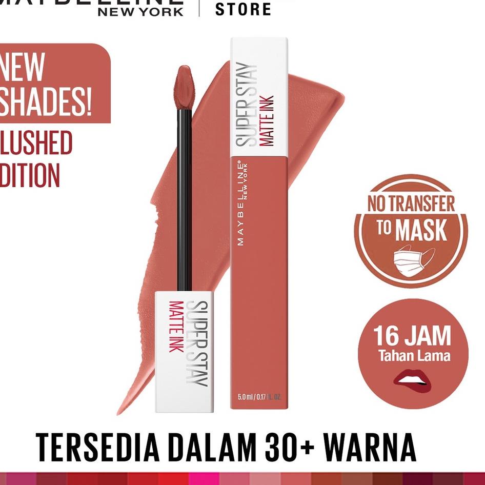[PROMO RJR35] Maybelline Superstay Matte Ink Liquid Matte Lipstick Make Up [ Tahan Lama Hingga 24 Ja