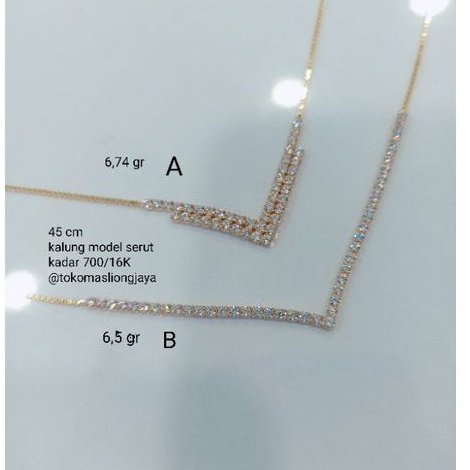 Kalung & Gelang Aurel Emas kadar 700/16k Gelang &  Kalung Model Baru